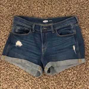 High Waisted Blue Jean Shorts